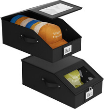 Hat Organizer for Baseball Caps, 2PCS Stackable Storage with Clear Window Lid,Ha