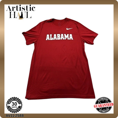 Nike Herren L Dri-Fit T-Shirt in Crimson Alabama Crimson Tide