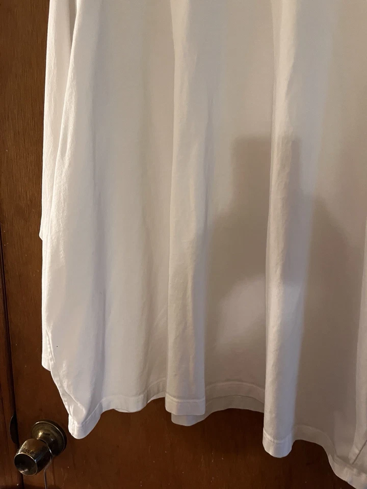 Bata de felpa blanca grande para mujer Nautica de piel sintética ropa de dormir baño spa silenciosa LuXury Foto 4 de 4