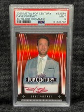 PSA 9 - 2025 Leaf Metal Pop Century - Dave Portnoy - Auto #2/2 RED Barstool