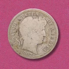 1907-O Barber Silver Dime New Orleans Mint Liberty Head US Coin 90% Silver
