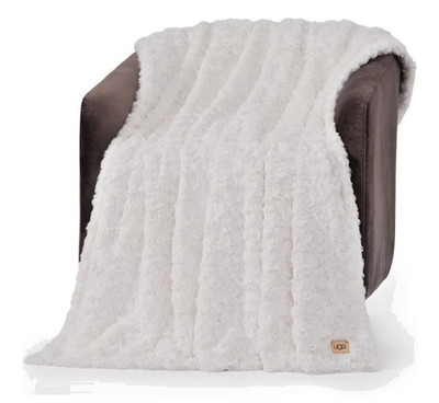 UGG Avery Quilted Throw Blanket - Snow White