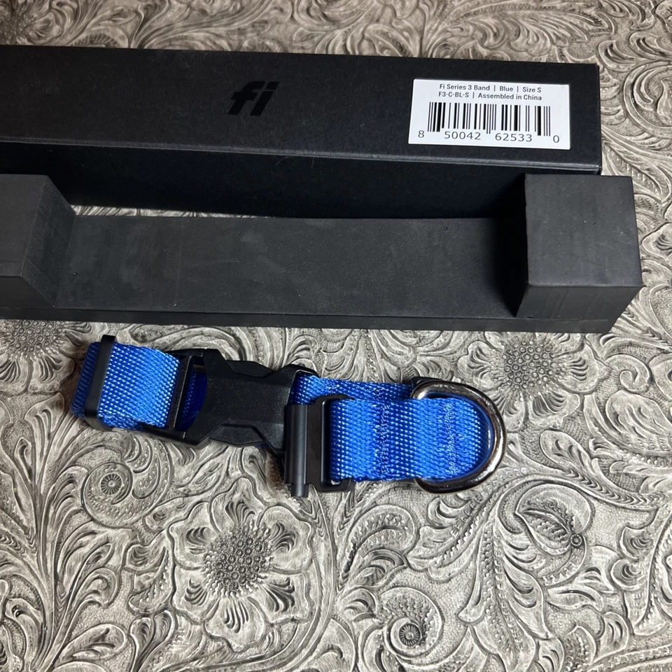 Coleira de cachorro pequena azul Fi Series 3 bandas apenas rastreamento - Imagem 3 de 4