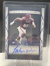 2022 Leaf Trinity Football Clear Navy Foil Auto 30/49 Jalen Wydermyer #CA-JW2