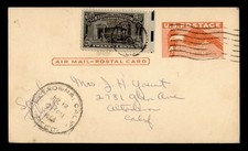 DR WHO 1944 SPECIAL DELIVERY AIRMAIL POSTAL CARD IL TO ALTADENA CA R69786