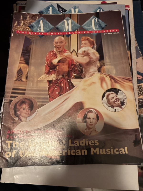 AMC AMERICAN MOVIE CLASSICS  MAGAZINE June 1996 Yul Brenner  Cover Elvis  Back