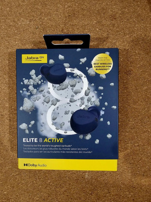 Jabra Elite 8 Active True Wireless Earbuds Navy Blue, Brandneu im Karton