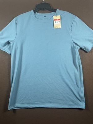 Nike Primary Dri-FIT Short-Sleeve Versatile Top Men's Size L HJ4043-006 Blue $65
