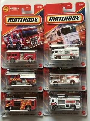 Matchbox Fire Engine EMERGENCY! Lot Of 6 Pierce Volterra, Blaze Buster, Scania