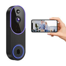 1080P Wireless Video Doorbell Camera, Smart AI Human Detection, FHD Live View, C