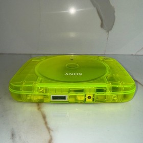PS One Sony PlayStation 1 Console (SCPH-101) Bundle Clear Neon Green - New LASER