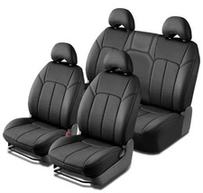 Clazzio Genuine Perforated Leather Seat Covers For 2005-2010 Scion Tc Black