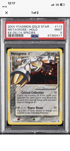 Metagross ★ graded PSA 9 for sale on eBay