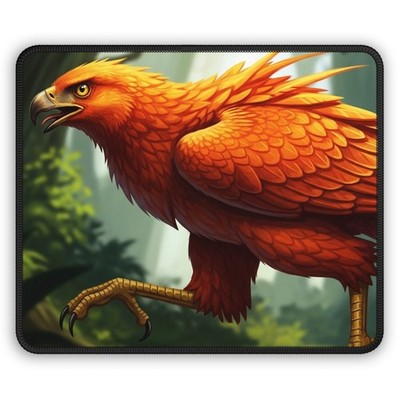 Orange Raptor Gaming Mouse Pad