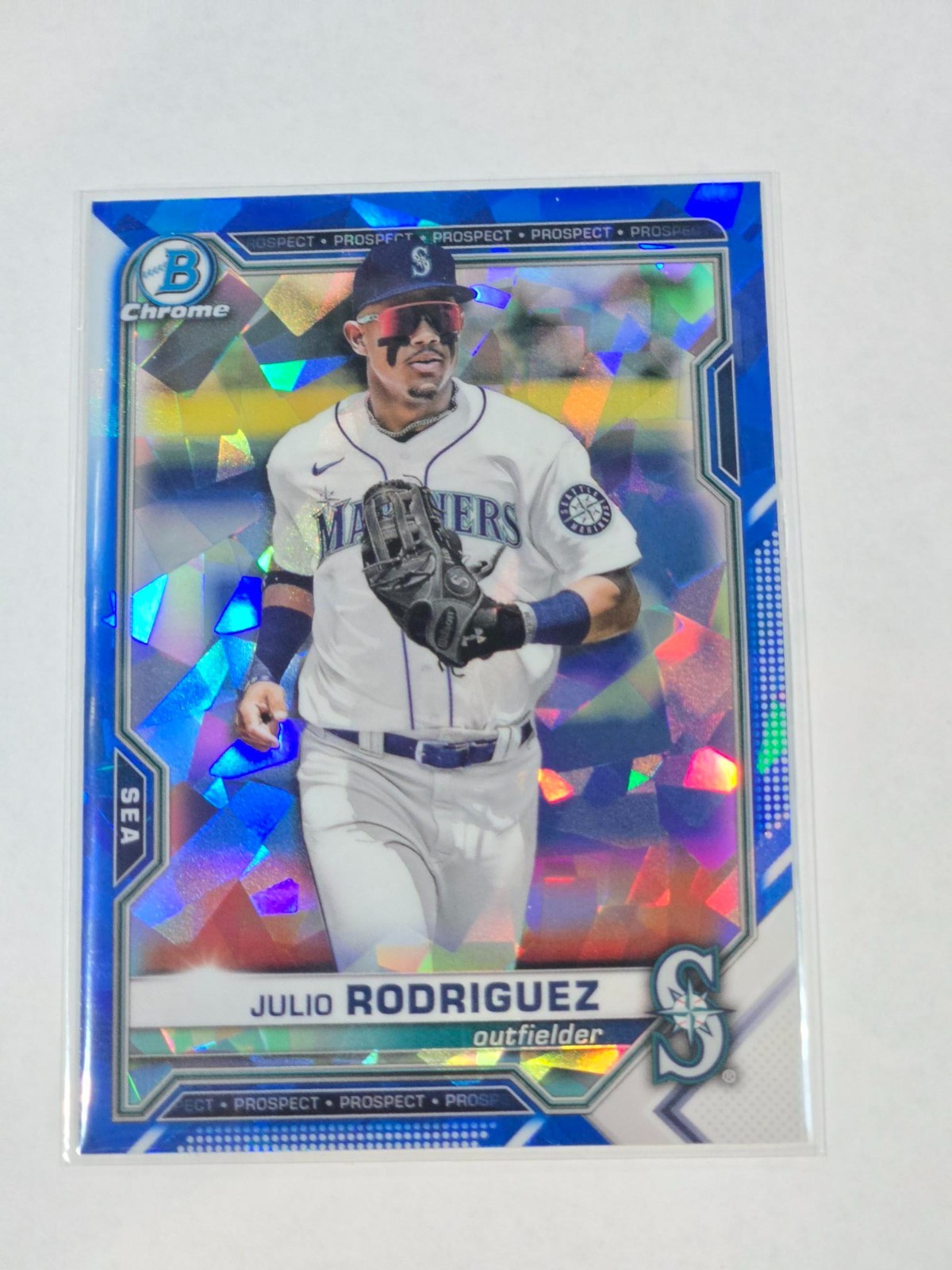 2021 Bowman Draft Sapphire Edition #BDC-145 Julio Rodriguez