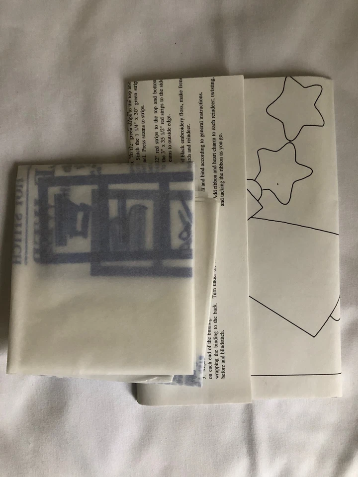 Folk Art Christmas Applique Quilt Patterns for Tree, Angel Quilt, Tree Skirt - Image 2 of 3