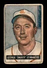 1951 Bowman #21 Snuffy Stirnweiss   POOR X3380106