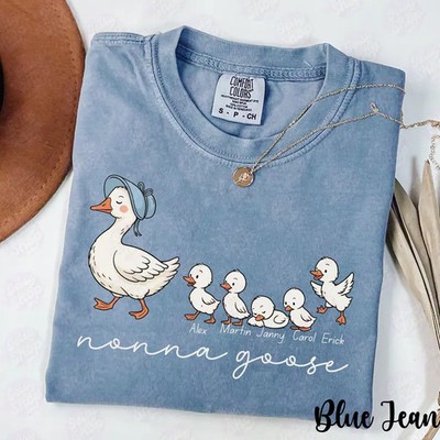 Custom Nonna Goose Comfort Tee Funny Grandma Gift Idea Apparel Top