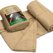 40"x15 Feet Gardening Burlap Roll Multipurpose Natural Burlap Fabric High