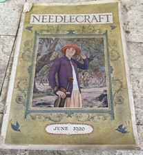 Needlecraft Magazine June 1920 Antique Sewing Crochet Embroidery Patterns