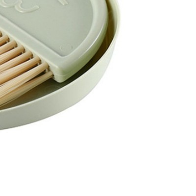 Green Mini Broom Dustpan Set Smile Face Plastic Handheld Efficient Cleaning Port