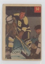 1954-55 Parkhurst Fleming MacKell (Text Back) #50 pb9