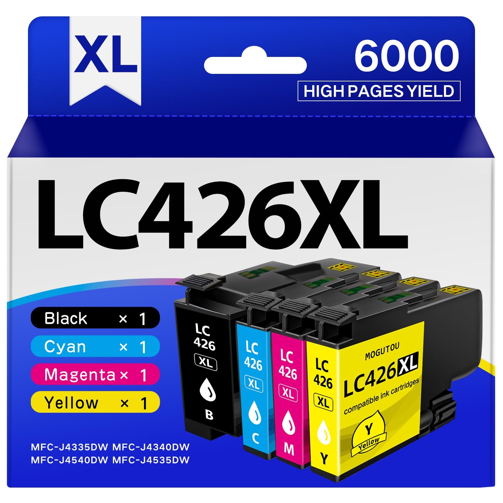 LC426XL cartouches d'encre haute capacité à séchage rapide pour imprimante jet d'encre