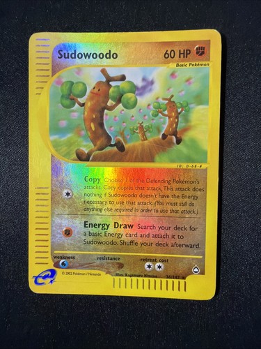 Pokemon 2002 TCG Aquapolis - Sudowoodo Reverse Holo Rare 36/147