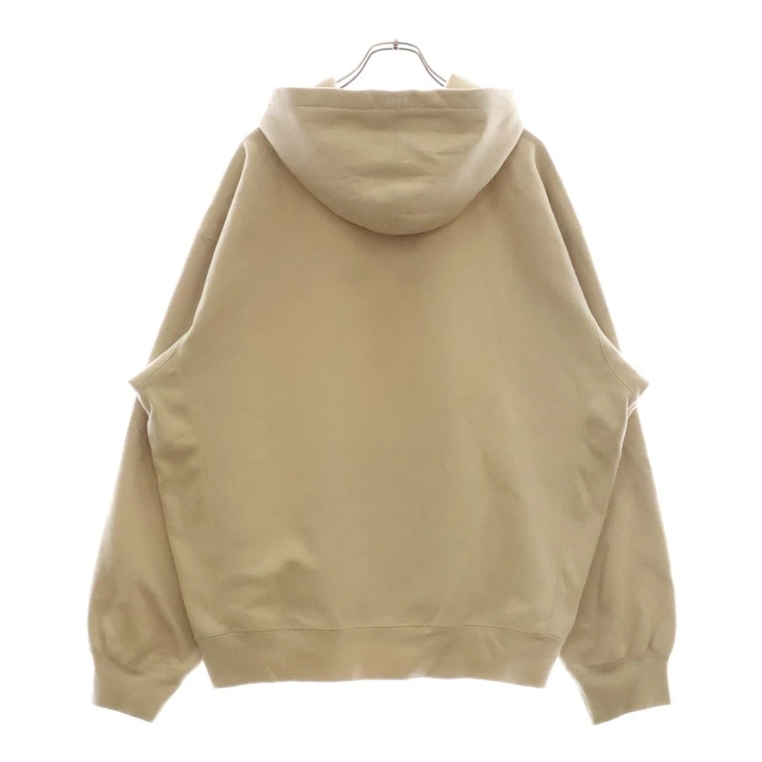 Felpa con cappuccio SUPREME 24AW box logo pullover beige usata 7949634ffc2d9