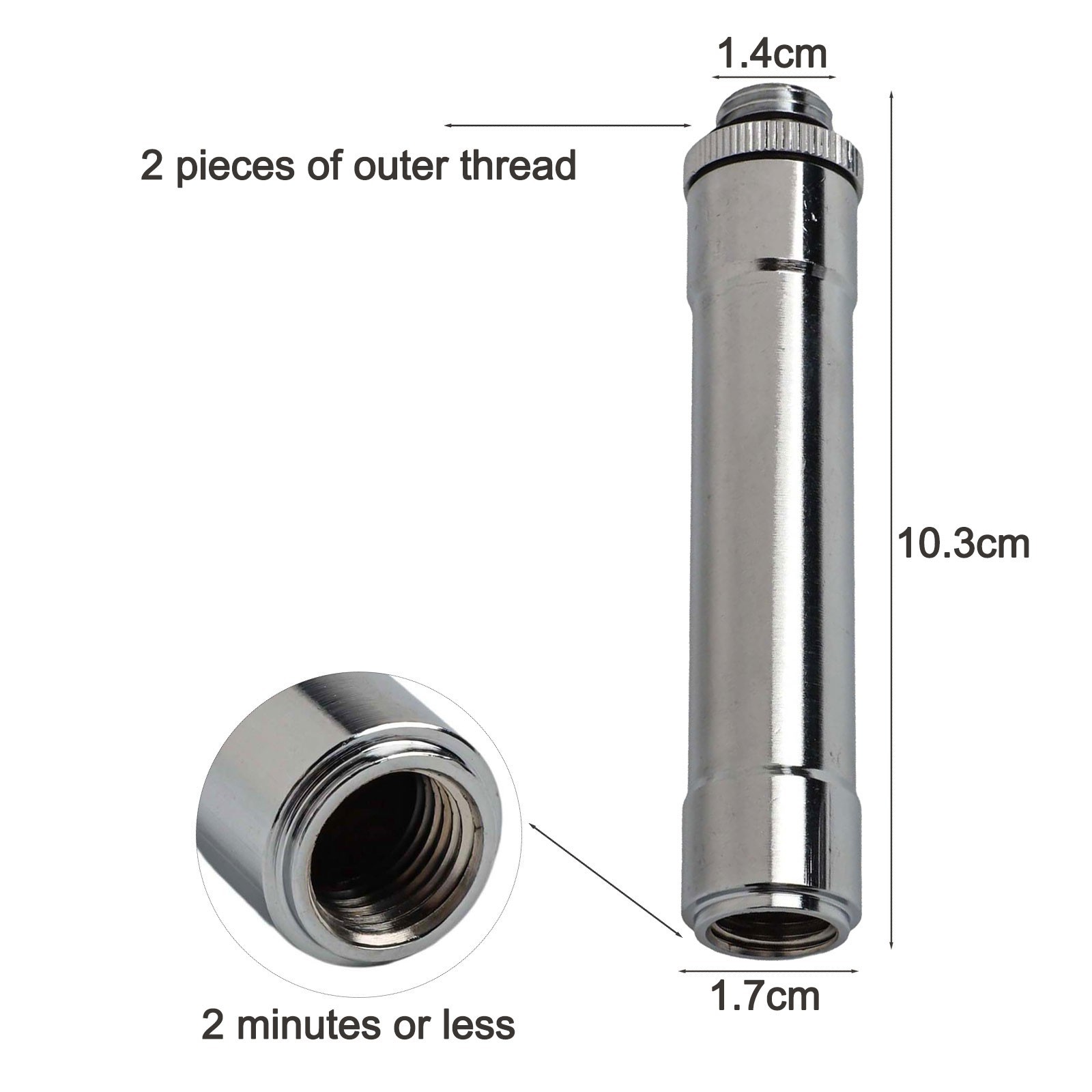 Garden Sprayer Handle with Comfortable Grip 10 3x1 4x1 7cm Stainless Steel