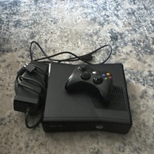 Microsoft Xbox 360 S Black Console Wi-Fi HDMI USB Controller Power Supply
