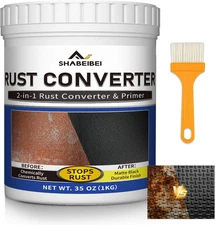 Rust Converter & Metal Primer -Removes Rust, Encapsulates & Protects, Works as U