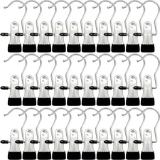 Boot Hangers for Closet, 30 Pack Hanging Clips Hook Clothes Pins for Laundry,...