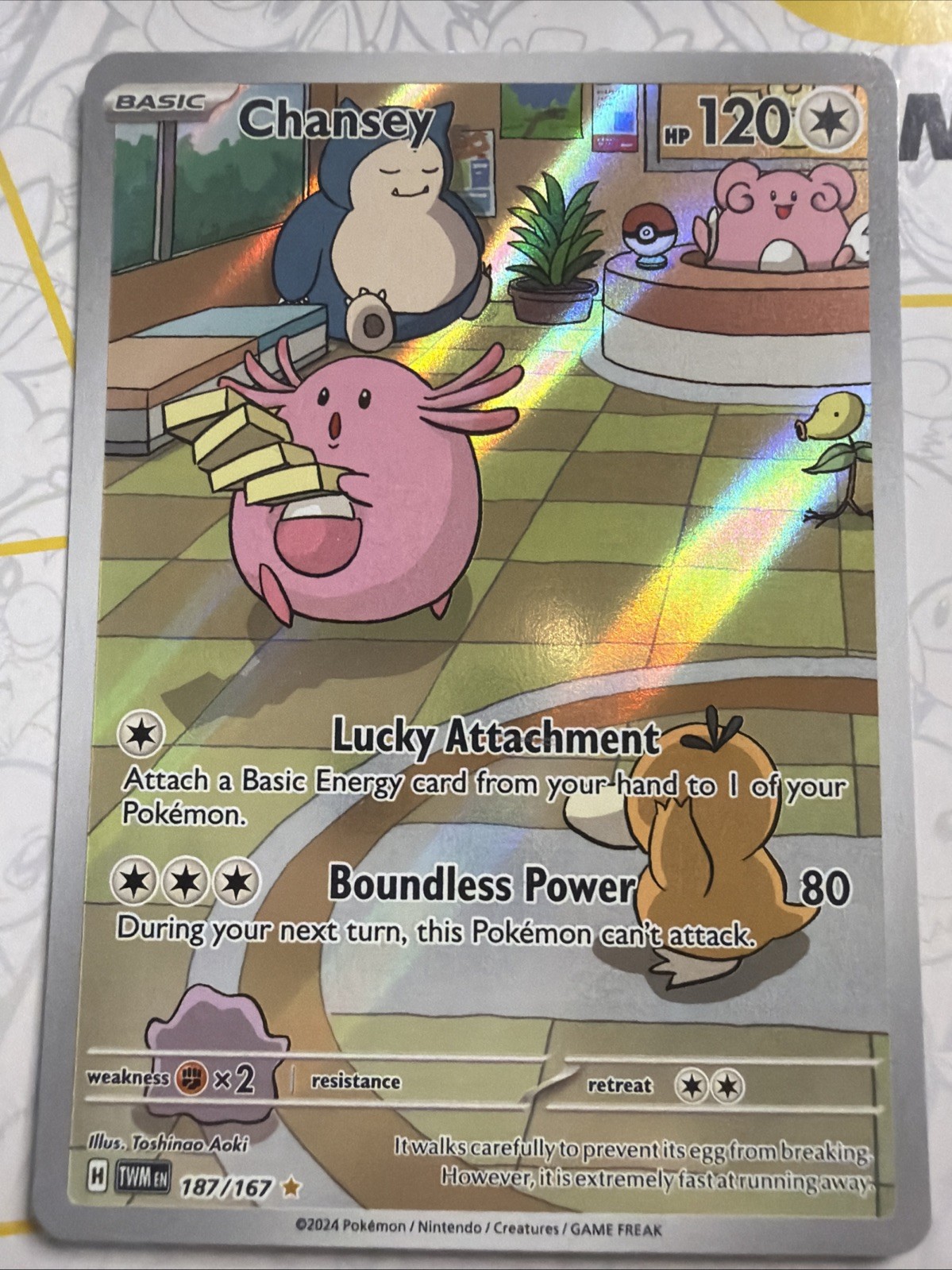 Pokemon Chansey 187/167 Twilight Masquerade IR EN