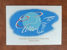 Gedenkblatt DDR - Internationales Jahr des Friedens, Nr. B22-1986-05.08.1986