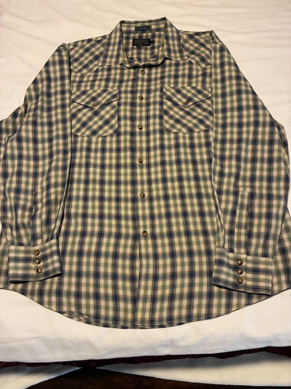 Pendleton Frontier Long Sleeve Snap Button Shirt … - image 1