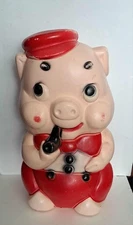 Vintage Starsky and Hutch Smoking Pig Piggy Bank