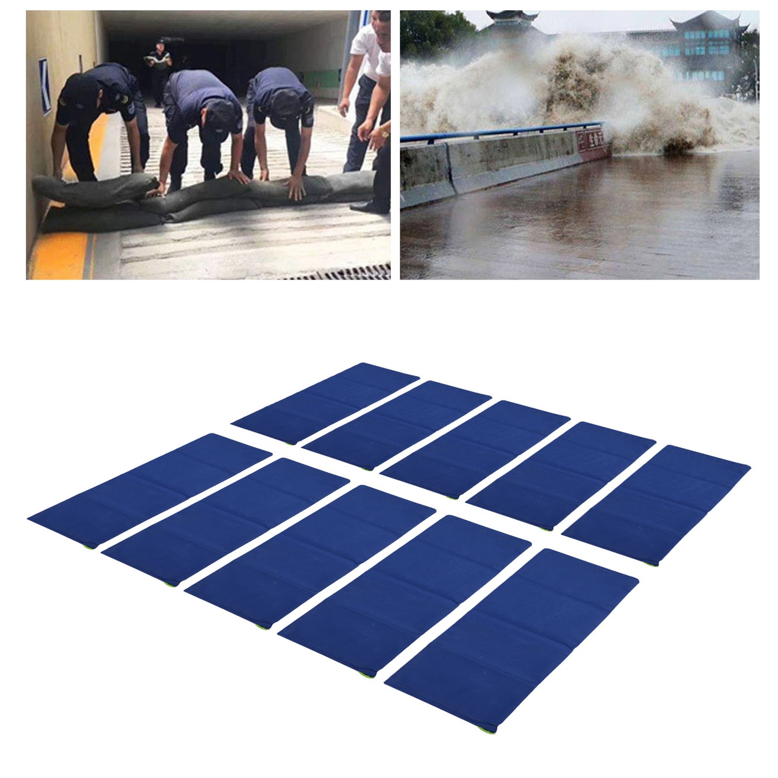 10pcs Reusable Flood Prevention Bag Sturdy 600D Polyester Barrier For House Wind