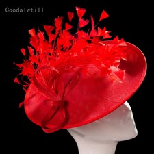 Fascinator Headpiece Women Wedding Hat Church Party Headwear Hair Clip Millinery