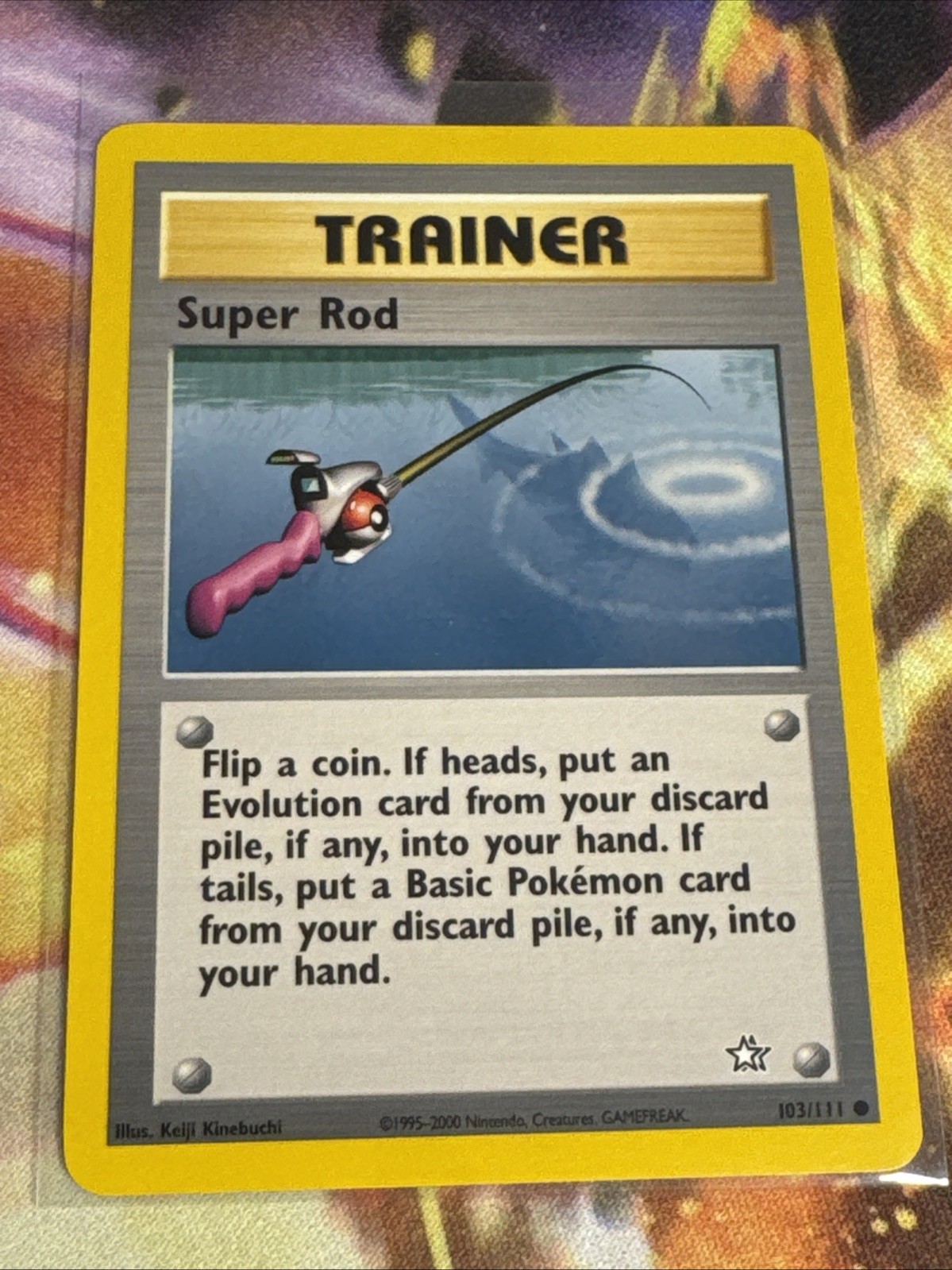 Super Rod 103/111 Common Neo Genesis Pokemon Unlimited