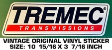 TREMEC TRANSMISSIONS -VINTAGE ORIGINAL VINYL DECAL STICKER - RACING PERFORMANCE
