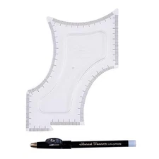 Flexible Beard & Mustache Trimming & Shaping Guide w/ Multiple Shaving Angles