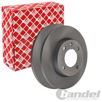 2X febi Bremsscheiben Ø239Mm Vorne Passend FÜR Seat Arosa VW Polo