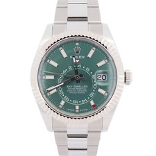 Rolex Sky-Dweller 42mm Green Dial Watch Ref# 336934