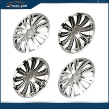 4 X 17" Wheel Covers Full Rim Hub Caps Snap On Chrome Fit For R17 Tire & Rim