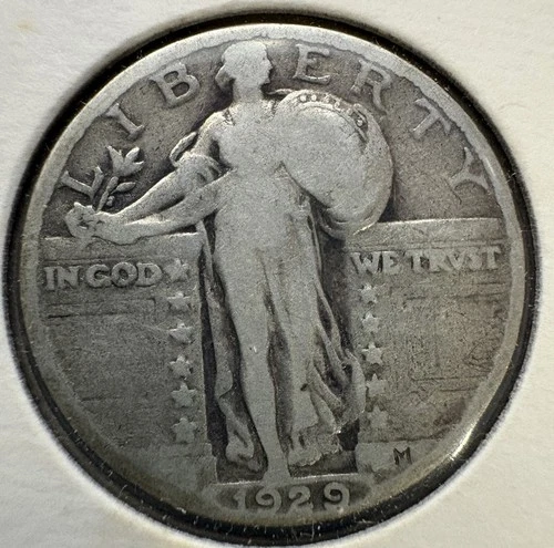1929-P Standing Liberty Quarter 0.25 cent piece