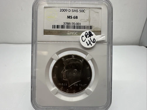 2009 D NGC MS 68 SMS Satin Kennedy Half Dollar 50C Free Shipping CB2-46