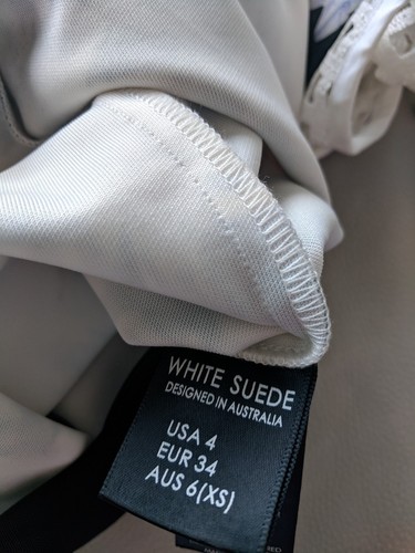 White suede dress size 6 - Picture 6 of 6