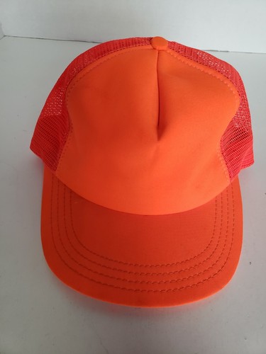 Vintage Orange Hunting Hat Safety 