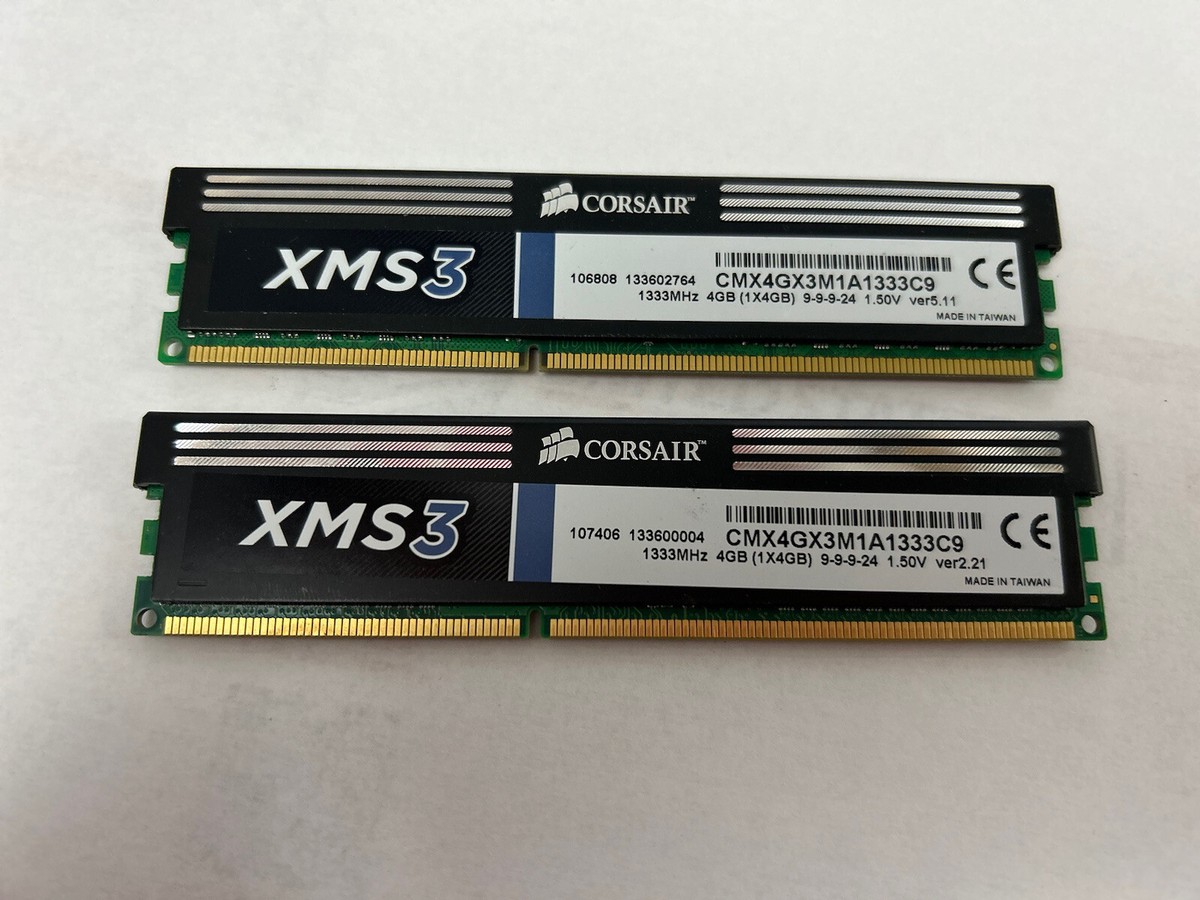 2x4gb Ddr3 Corsair Xms3 8gb Ddr3 1333mhz Corsair XMS3 8GB (2x4GB